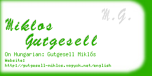 miklos gutgesell business card